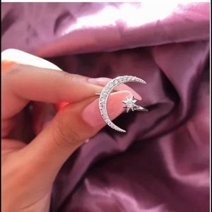 Free size  engagement ring . Sterling steel silver Silver ring .